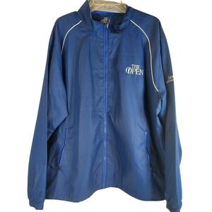 Carnoustie Golf Jacket Windbreaker Blue X-Large Ahead Signature Label